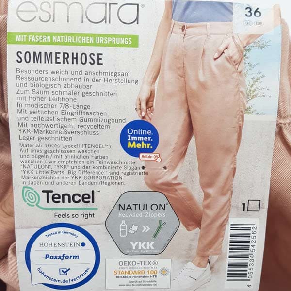 شلوار کالباسی لیوسل زنانه برند اسمارا کد bano1730