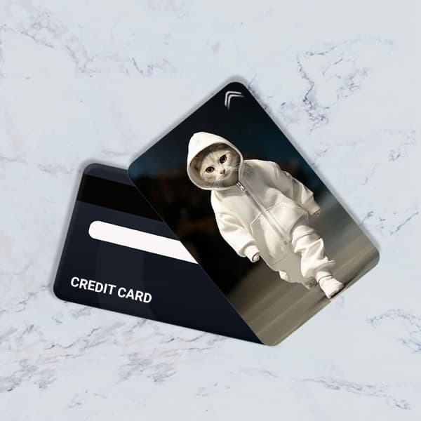 استیکر کارت بانکی مدل فانتزی گربه کد CAD59-K