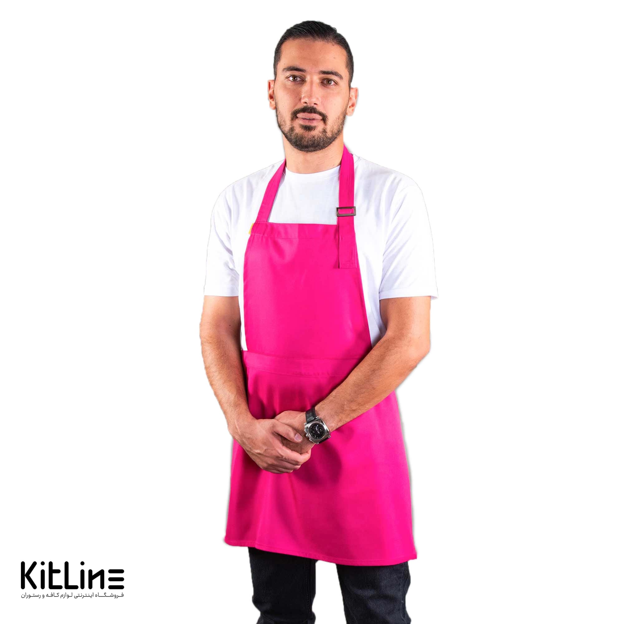 پیشبند ترگال کجراه سرخابی پوشاکو