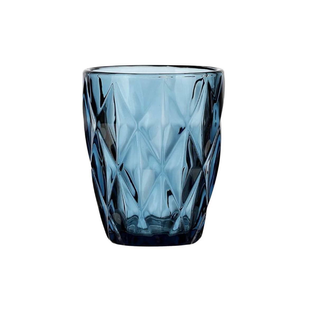 نیم لیوان طرح برجسته رنگ ابی