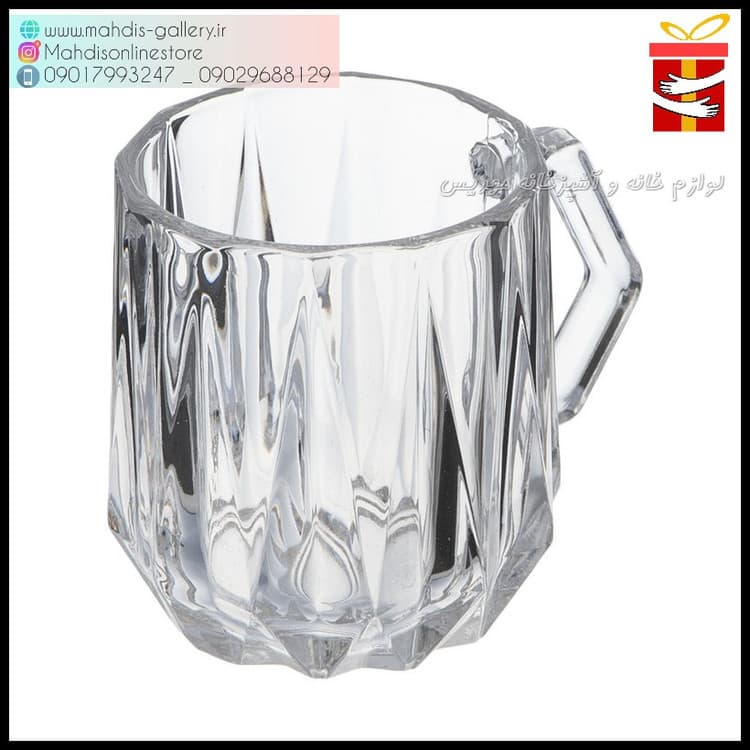 فنجان بلوری 6 عددی طرح مودنا