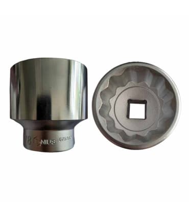 بکس کوتاه اینچی 7/8-1 اینچ (معادل و حک شده 48mm )12پر درایو 3/4 جنیوس GENIUS مدل 675260