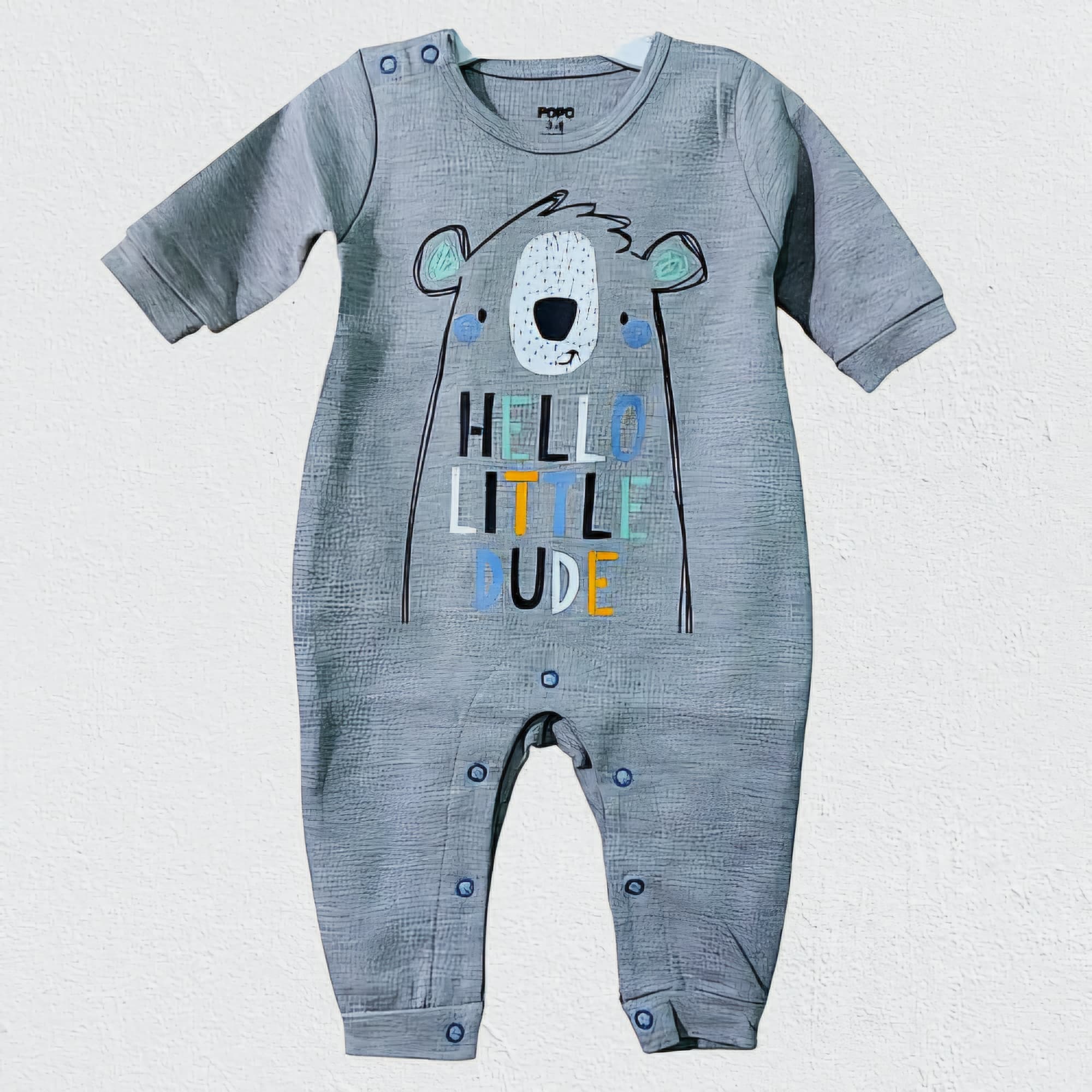 سرهمی پنبه نوزادی تا دوسال طرح خرسی