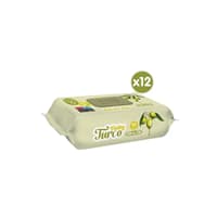 دستمال مرطوب کودک بچه ترک روغن زیتون ۱۲ بسته ۹۰ عددی