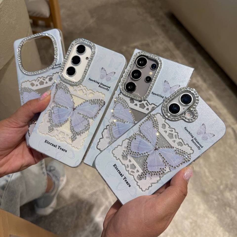 قاب پروانه نگین دار