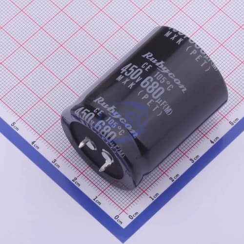 خازن الکترولیتی 680 میکروفاراد 450 ولت 450MXK680MEFCSN35X45