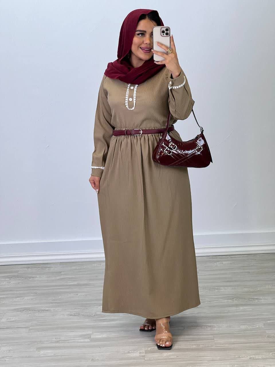 شومیز دامن مدل کرپ پفکی 4680