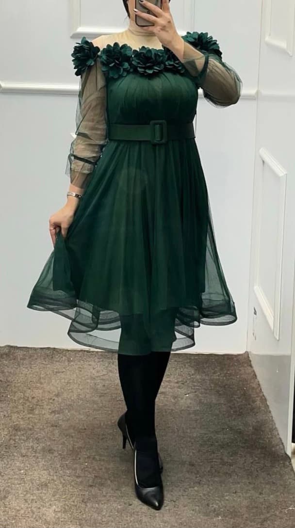 لباس دخترانه و شب میدی عروسکی مدل آماندا