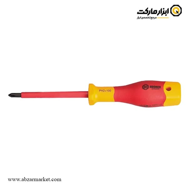 پیچ گوشتی چهارسو عایق برق فشار قوی بوهر مدل 0202