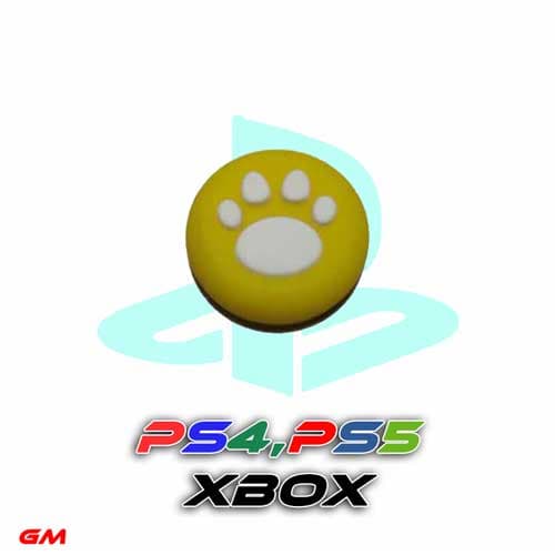 روکش آنالوگ دسته بازی طرح رد پا رنگ زرد