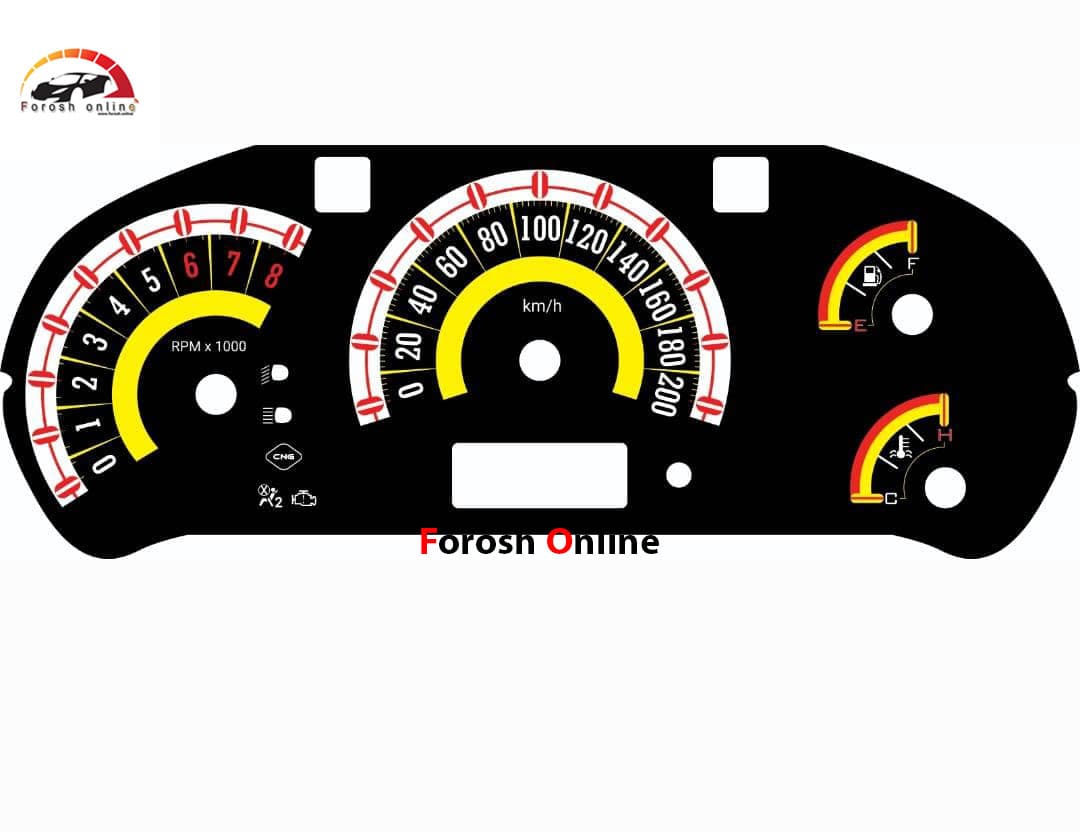 پشت صفحه کیلومتر تیبا مدل هاوایی
