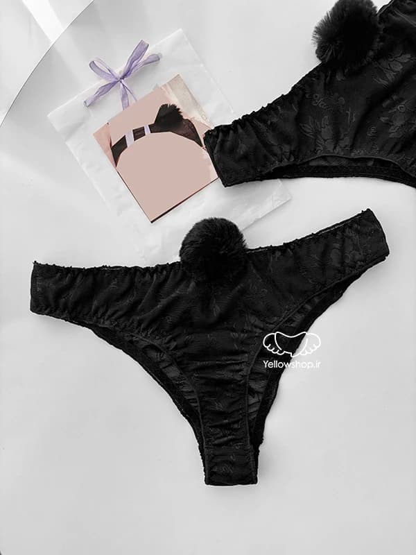 شورت فانتزی لامبادا پوم دار زنانه کد 22224