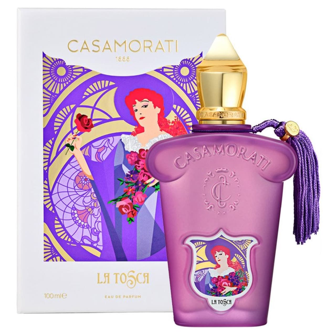 ادوپرفیوم زنانه هارد باکس کازاموراتی مدل لا توسکا حجم 100 میلی لیتر