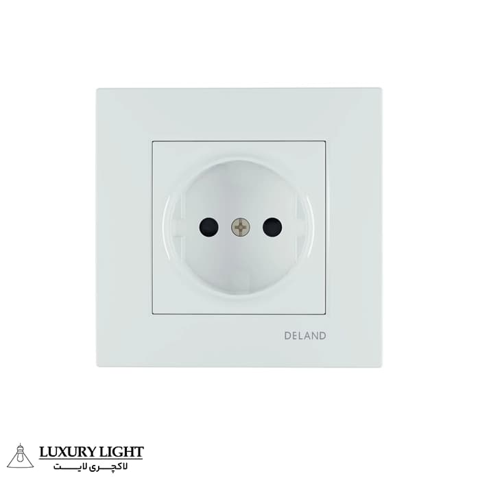 پریز بدون ارت محافظ دار دلند مدل آسا