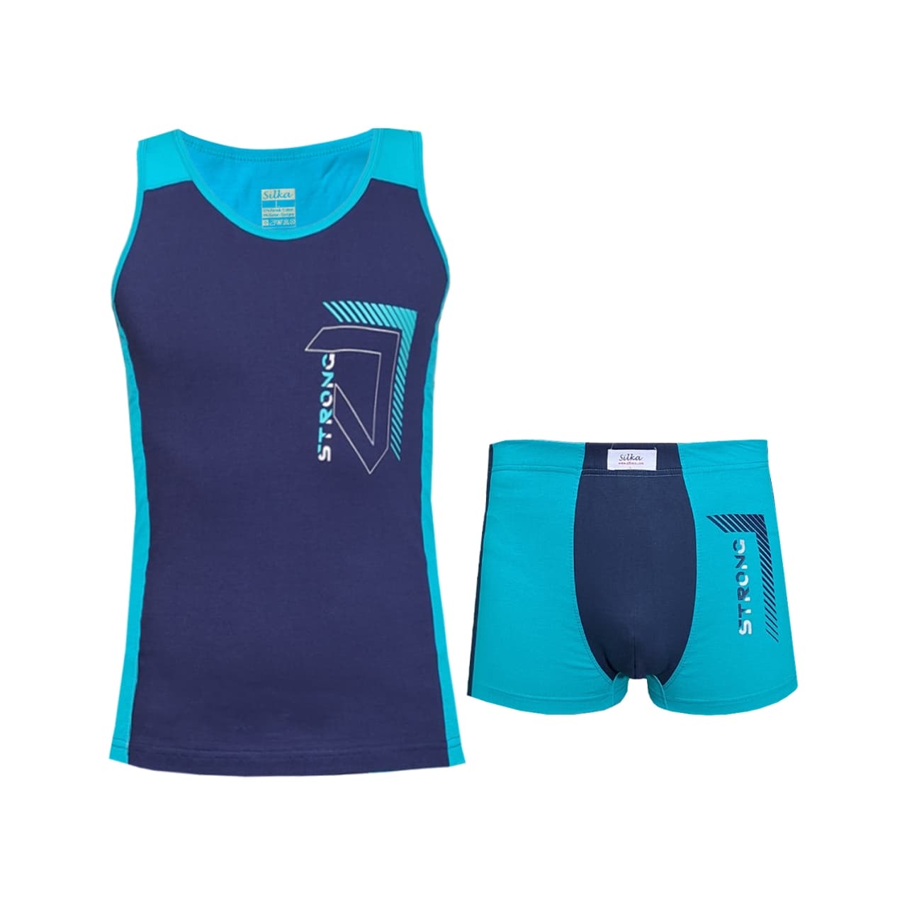 ست شورت و زیرپوش مردانه سیلکا مدل هوگو کد 1572