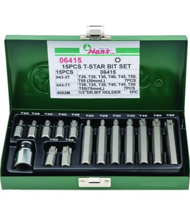 جعبه بیت 15 پارچه آلن ستاره ای T هنس HANS مدل 06415