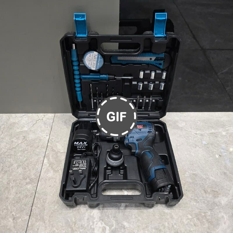 دریل شارژی ۲۴ ولت دو کاره براشلس باس مدل 24-2in1