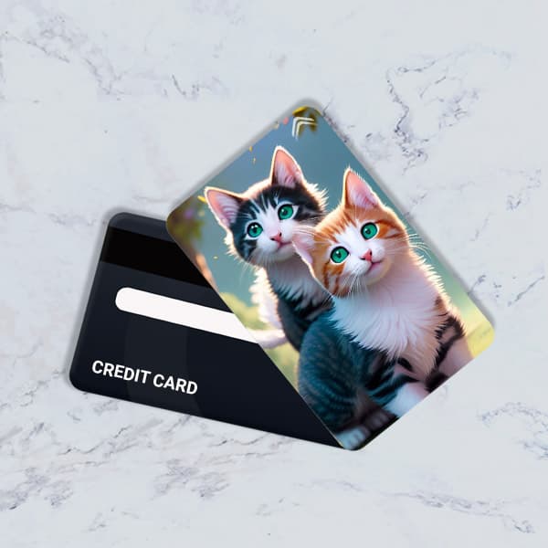 استیکر کارت بانکی مدل فانتزی گربه کد CAD419-K