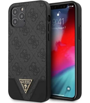 قاب اورجینال چرمی گس برجسته ساده ایفون Case GUESS Iphone 12 pro