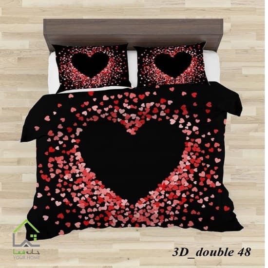 روتختی تک نفره سه بعدی طرح قلب
