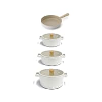 سرویس قابلمه آلومینیوم ریختهگری 7 پارچه نئوفلیم فیکا 1255 بژ