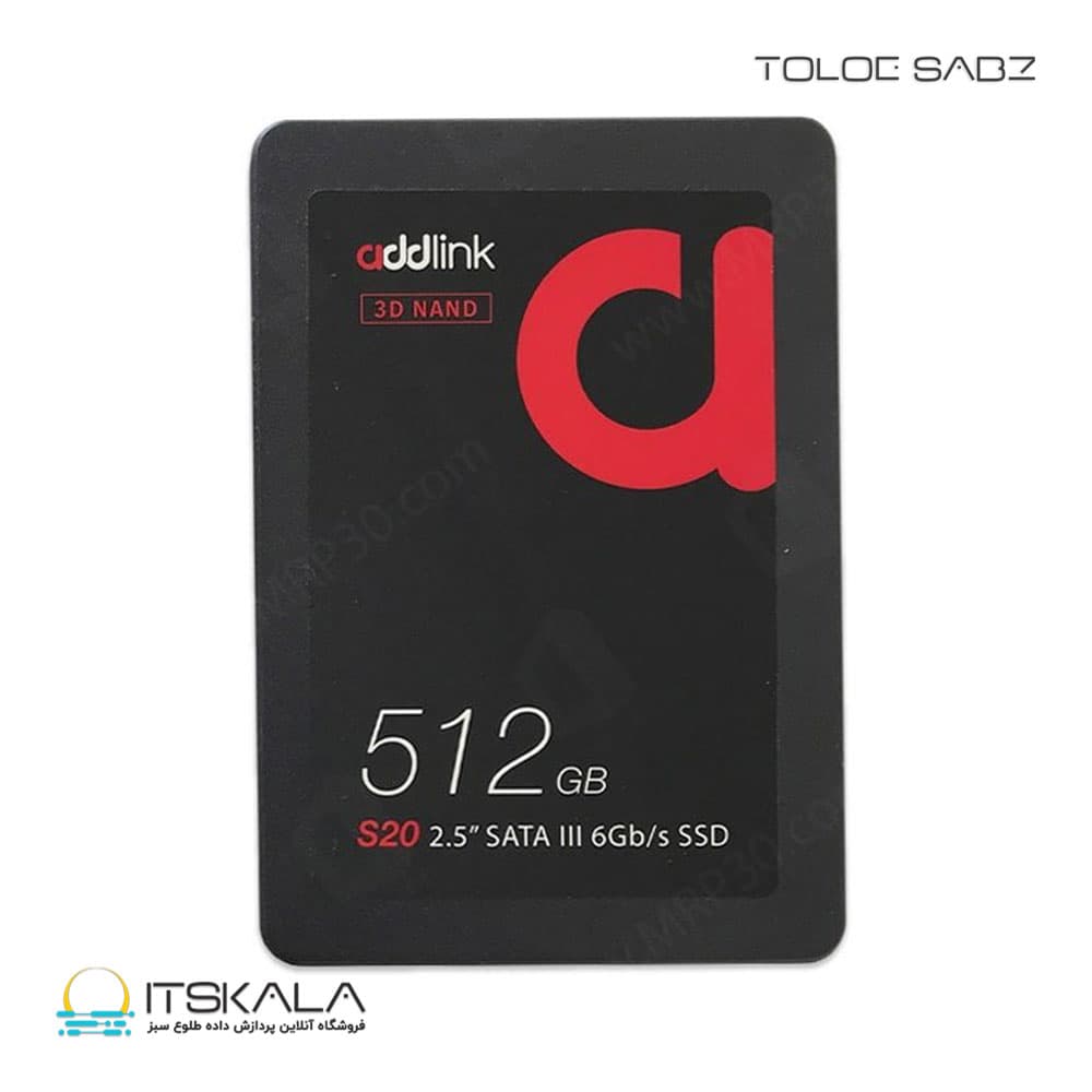 حافظه SSD ادلینگ مدل Addlink S20 512GB