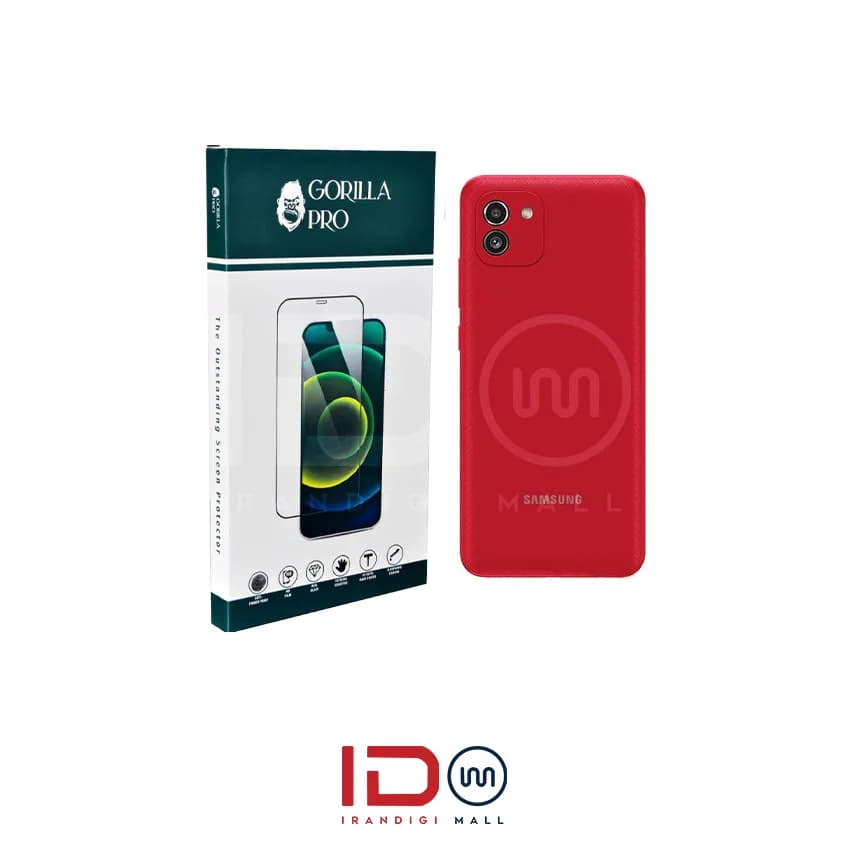 گلس و محافظ هیدروژلی (شفاف) بدنه گوشی سامسونگ مدل Galaxy A03