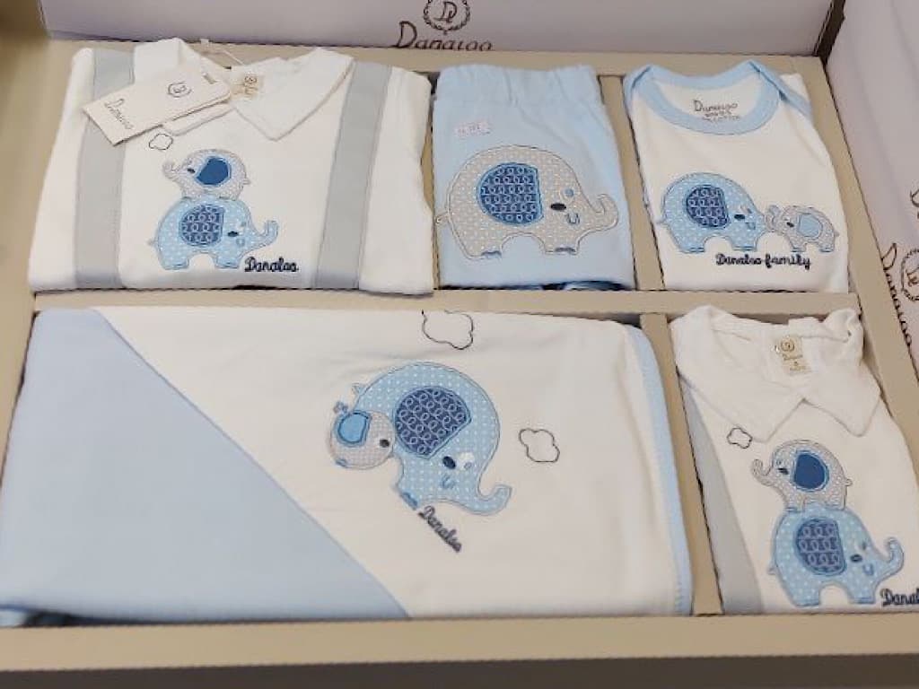 ست بیمارستانی 13 تکه نوزادی طرح فیل آبی دانالو Danaloo