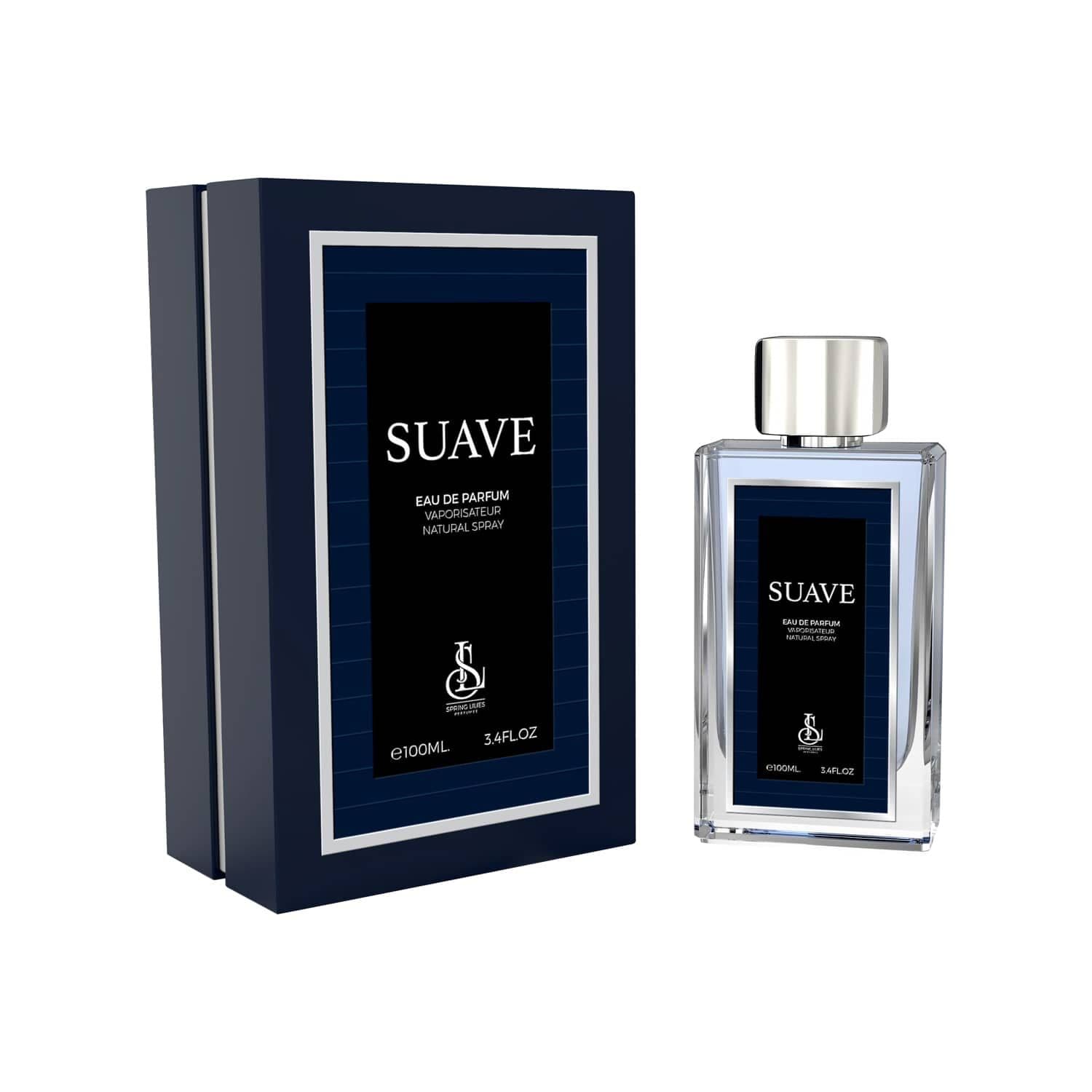 ادو پرفیوم مردانه اسپرینگ لیلیز مدل Suave حجم 100 میلی لیتر با پکیج Hard