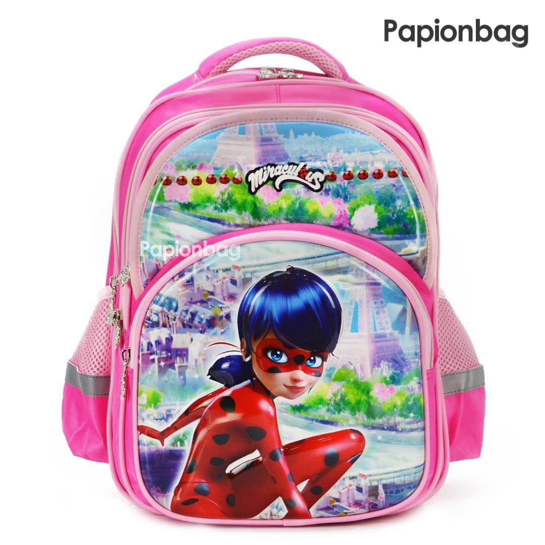 کوله مدرسه دخترانه خارجی صورتی دخترکفشدوزکی مدل 60