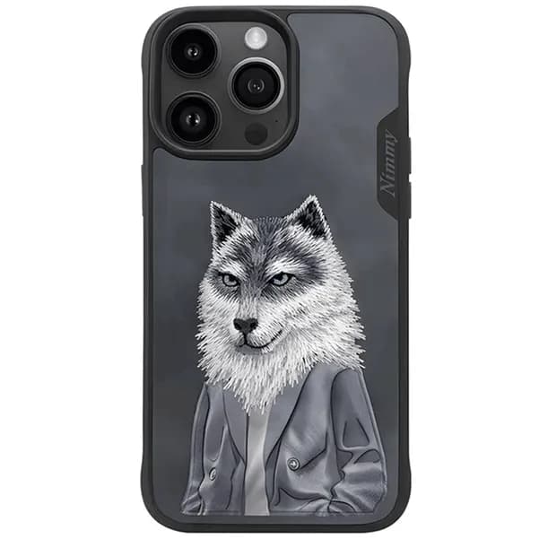 قاب محافظ گوشی آیفون 15 پرو طرح گرگ نیمی