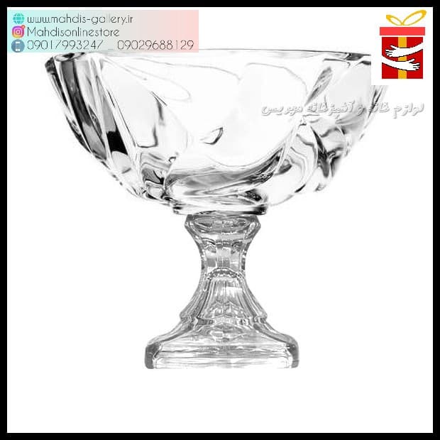 کاسه پایه دار گود آجیل خوری بوگاتی