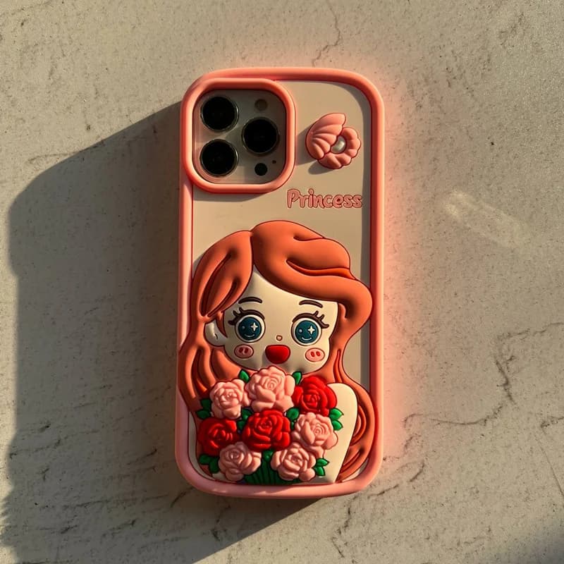 قاب گوشی آیفون پرنسس رز
