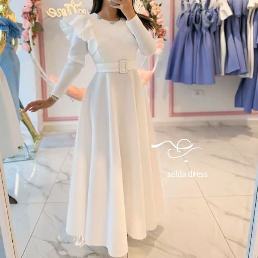لباس مجلسی پوشیده سفید شیک و جدید ۱۹۴۴
