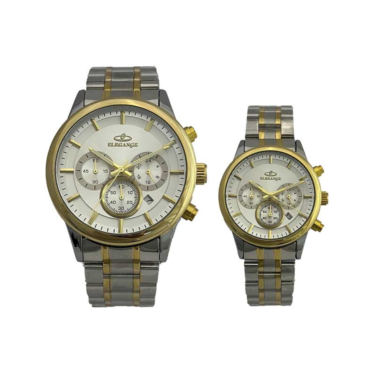 ست ساعت مچی زنانه و مردانه الگانس مدل WS-EDP636901 سه موتوره