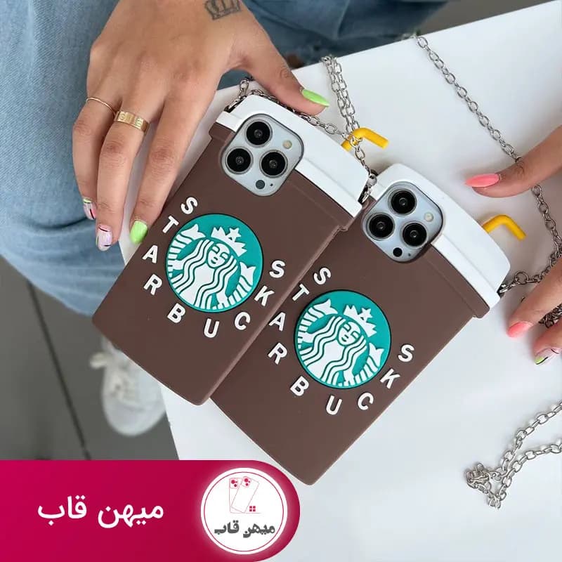 قاب گوشی آیفون استارباکس سیلیکونی - کد (۲۵۱۱۱)