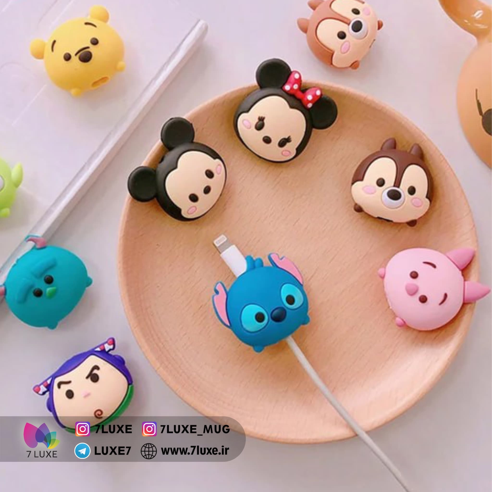 محافظ کابل سیلیکونی بسته 2 عددی