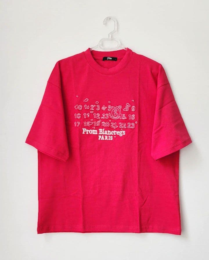 تیشرت باکسی صورتی کد 2048