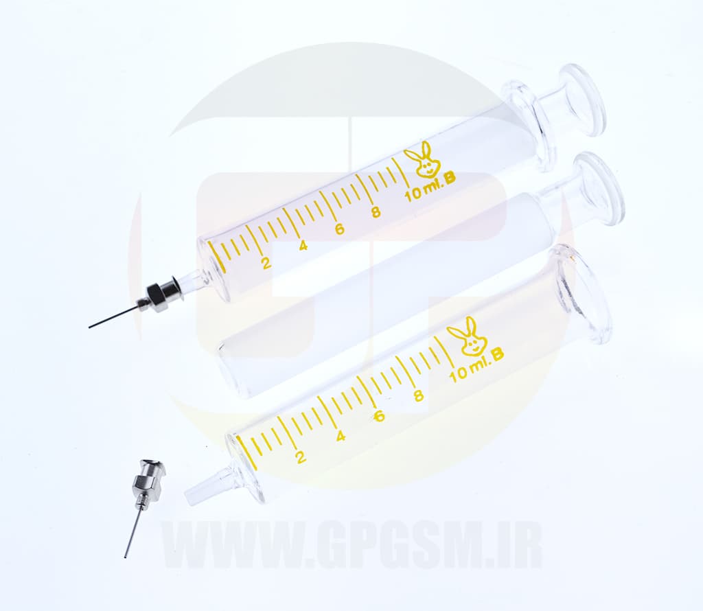 سرنگ شیشه ای تعمیرات ۱۰ میل مخصوص خمیرقلع روغن فلکس چسب uv و ….