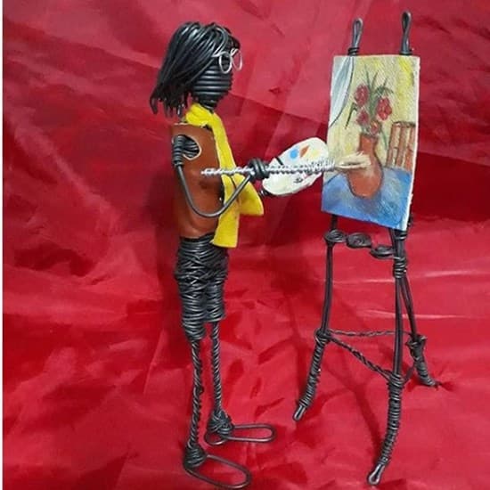 مجسمه کلاسیک مفتولی نقاشی