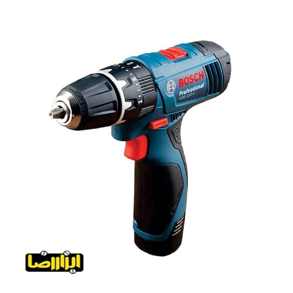 دریل پیچ گوشتی چکشی شارژی بوش 12 ولت مدل GSB 120-LI