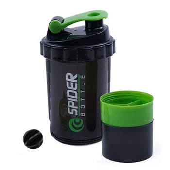 شیکر اسپایدر شفاف سه تکه نیم لیتری