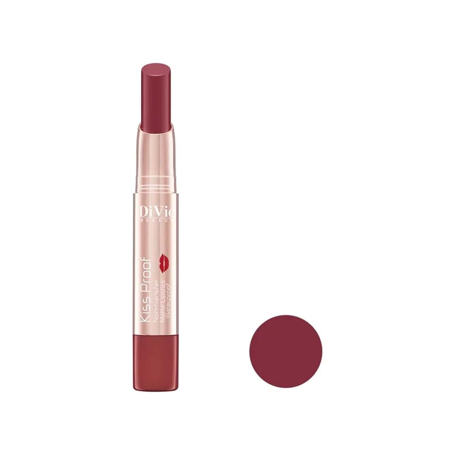 رژ لب جامد دیویو مدل Kiss Proof شماره 08