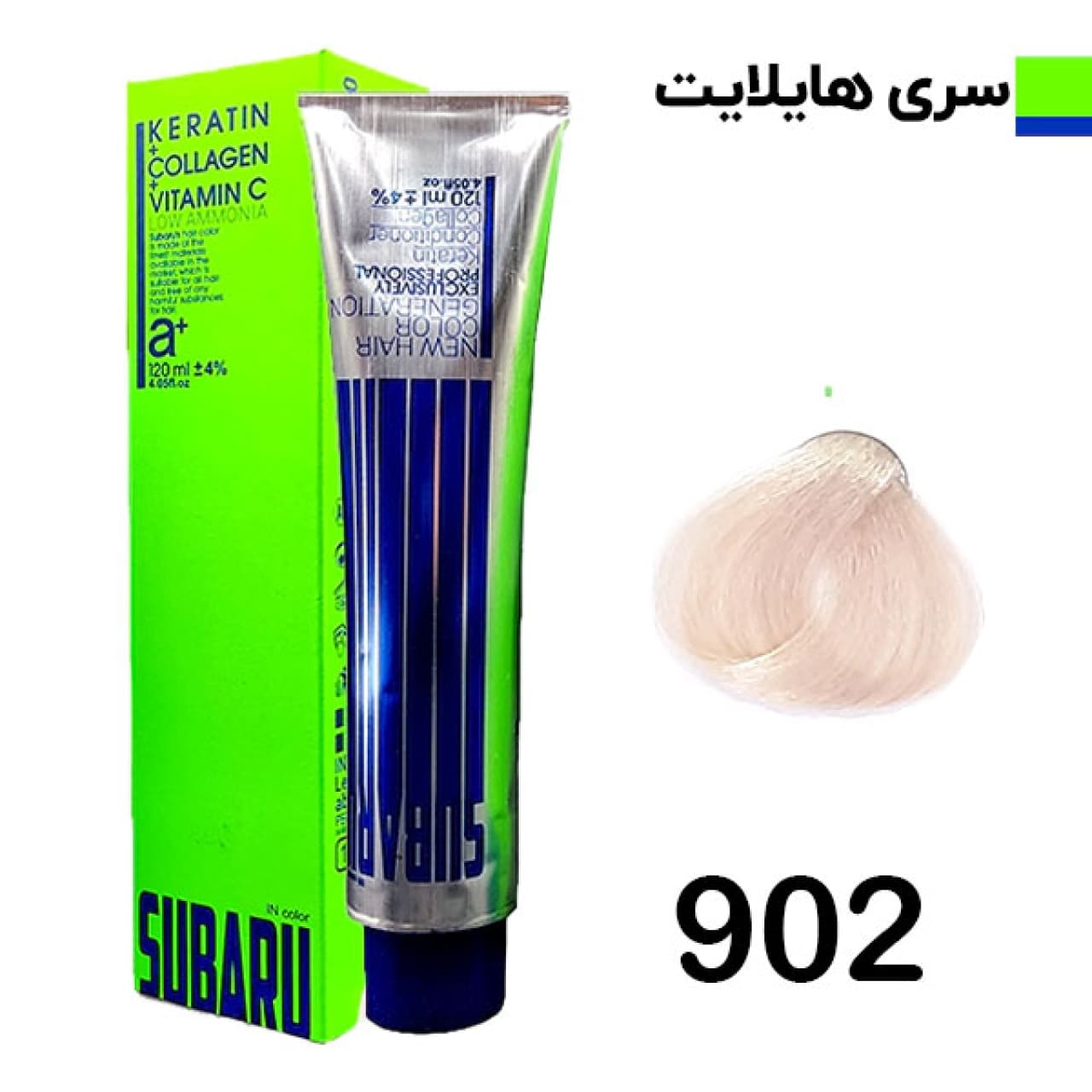 رنگ مو سوبارو شماره 902 حجم 120 میلی لیتر رنگ طلایی روشن