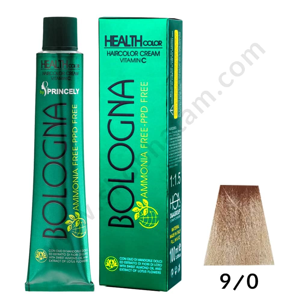 رنگ مو بلونیا (شماره 9/0) بلوند خیلی روشن حجم ۱۰۰ میلی لیتر