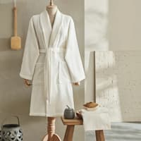 ست حوله تن پوش کاراجاهوم Andy سفید L/XL