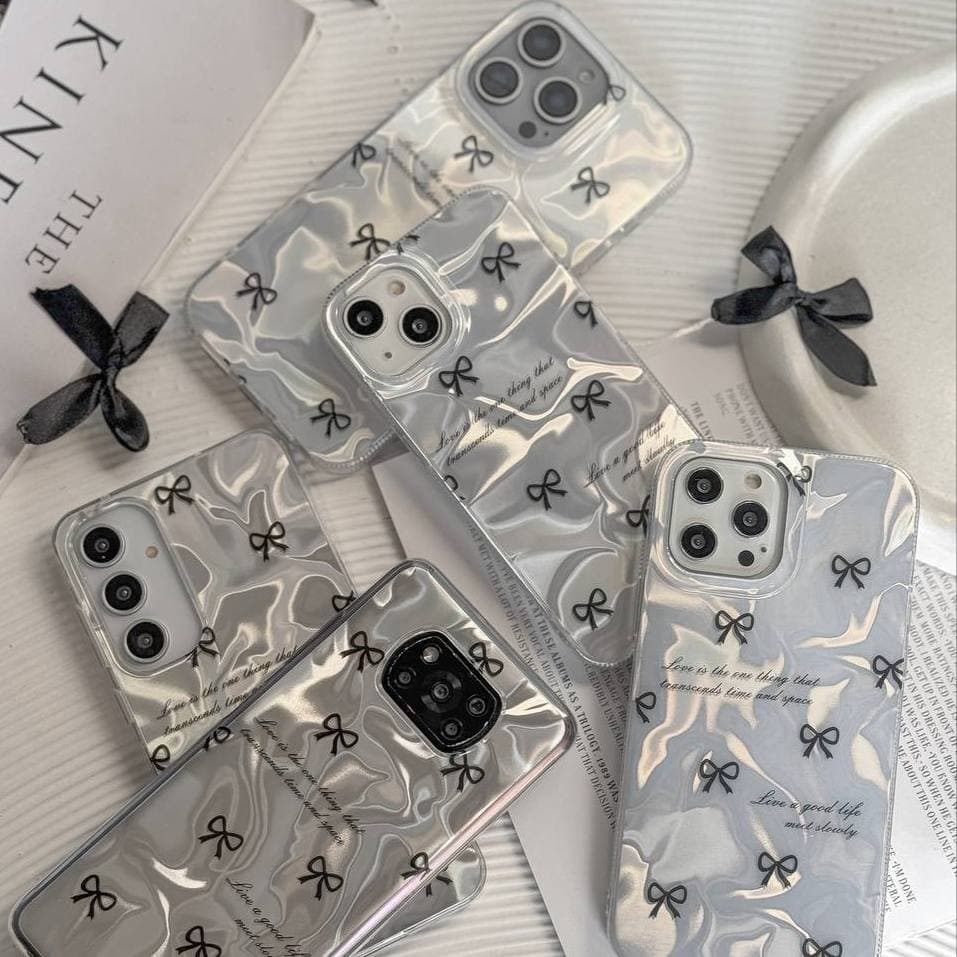 قاب نقره ای پاپیون ریز