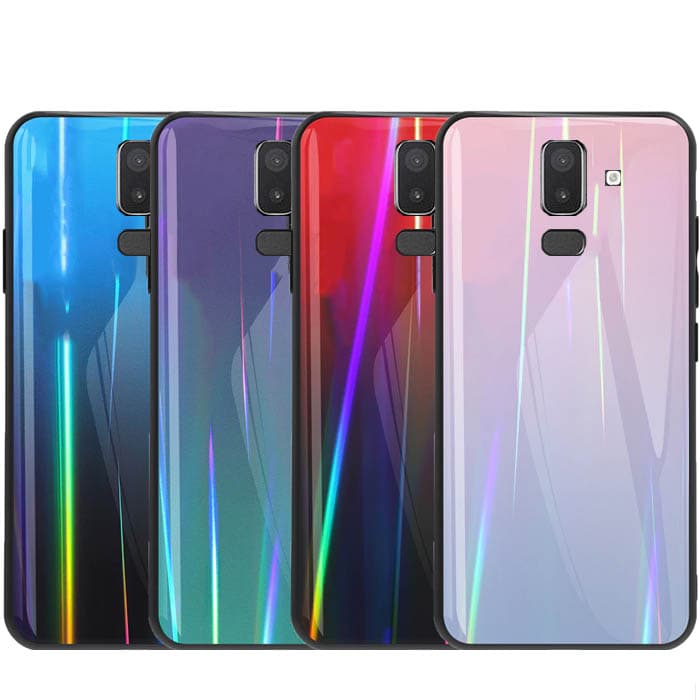 قاب لیزری براق سامسونگ Baseus Glass Laser Case | Galaxy j8