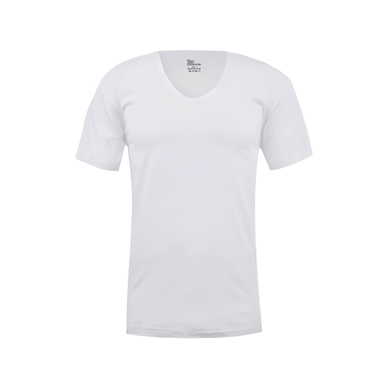 زیرپوش آستین دار مردانه گرشا مدل سوپر پنبه رنگ سفید