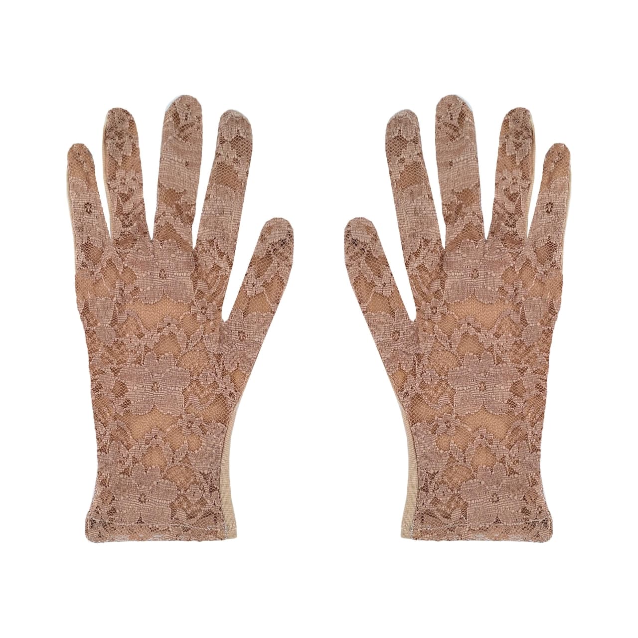 دستکش زنانه حکمت مدل گیپور کد 1097 رنگ کرم